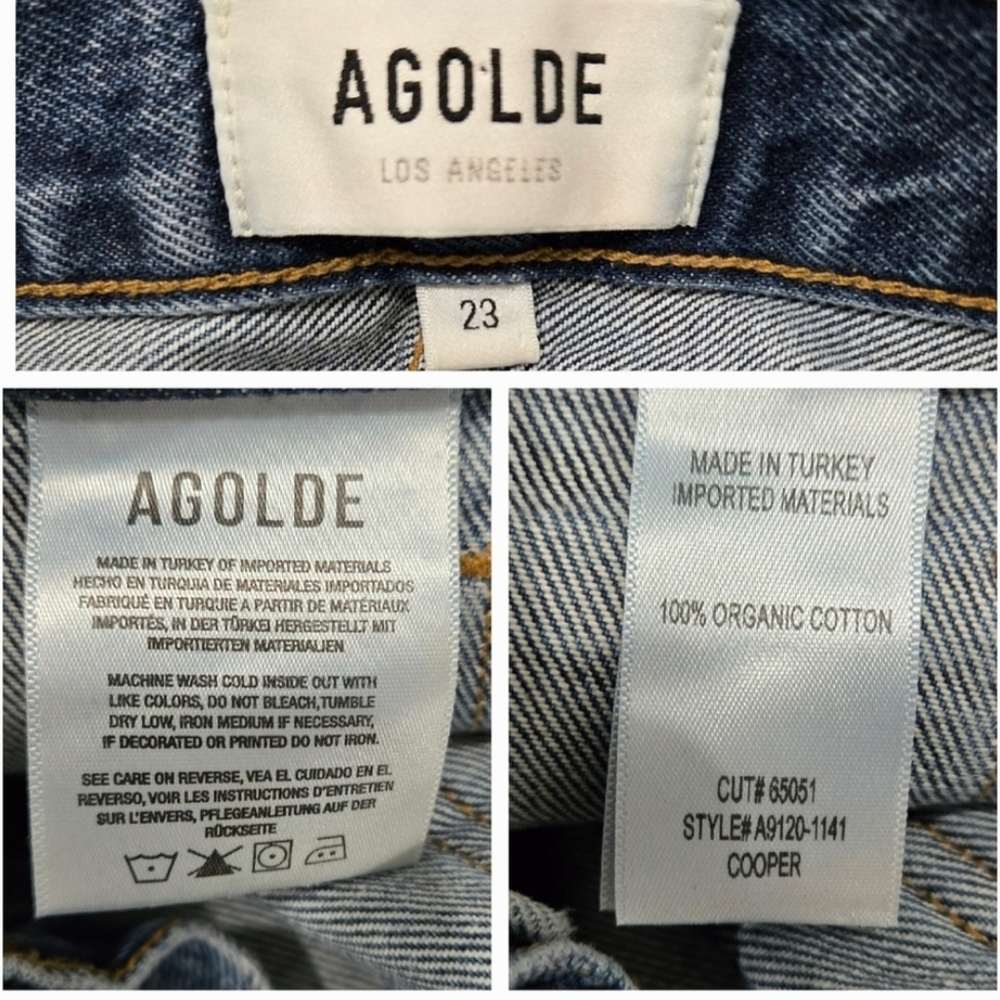 Agolde Cropped Cooper Cargo in Regulation Size 23-24 - Picture 8 of 10